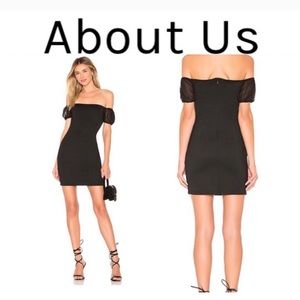 Matte jersey Elasticized chiffon sleeves Dress